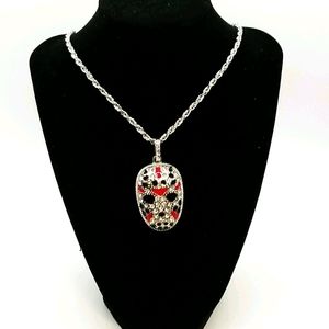 Mans necklace silver plated